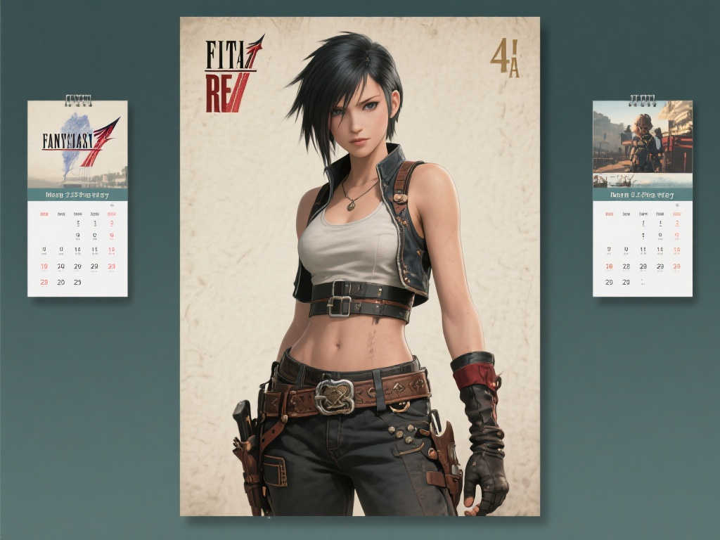 《最终幻想7RE》4月日历壁纸释出:蒂法牛仔装扮灵动迷人! 《最终幻想7RE》4月日历壁纸释出:蒂法牛仔装扮灵动迷人!